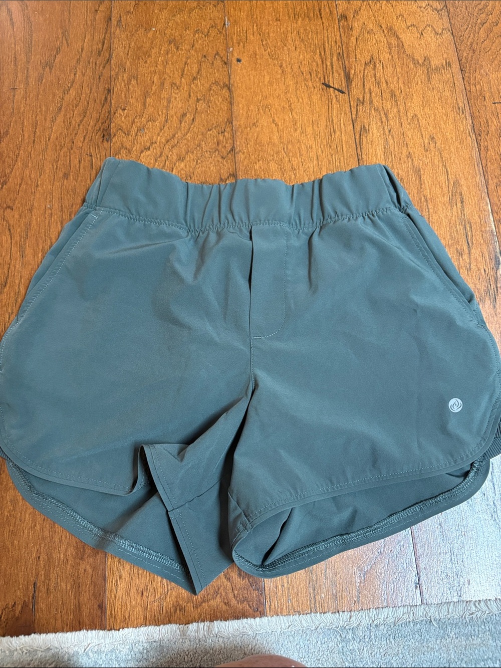 Apana Olive Athletic Running Shorts
